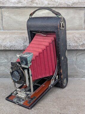 Kodak No.3A Folding Pocket Model B3 1890-1906 Camera (Red Bellows)
